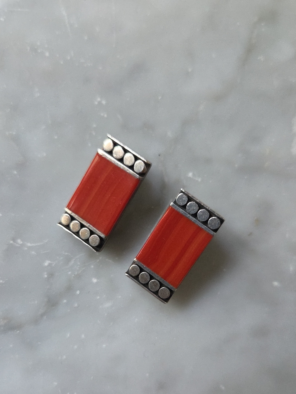 Coldwater Creek Vintage Sterling Silver Clip-On Earrings